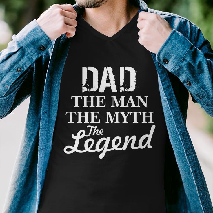 Dad The Man Myth Legend Men V-Neck Tshirt