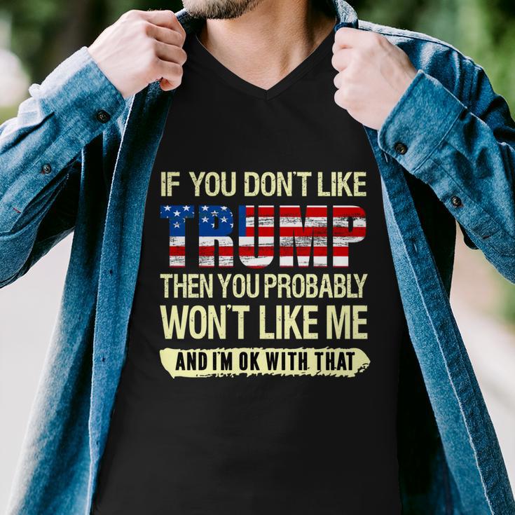 Donald Trump Funny Pro Trump Political Anti Biden Trump Men V-Neck Tshirt