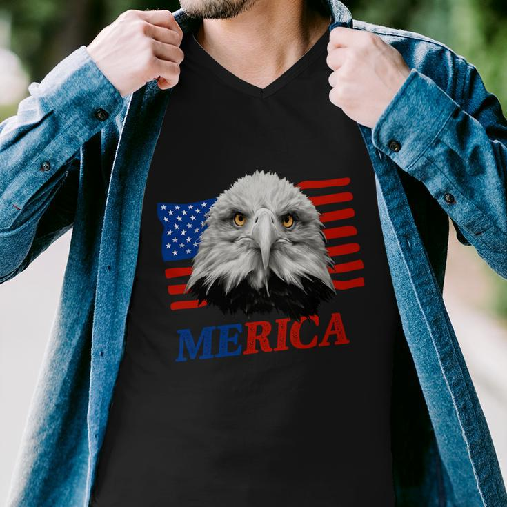 Eagle Mullet 4Th Of July Usa American Flag Merica Gift V11 Men V-Neck Tshirt