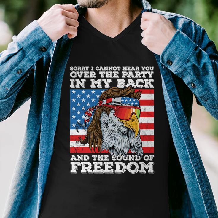 Eagle Mullet Party In The Back Sound Of Freedom 4Th Of July Gift Men V-Neck Tshirt