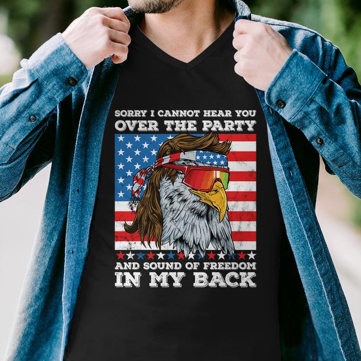 Eagle Mullet Sound Of Freedom Party In The Back 4Th Of July Gift V2 Men V-Neck Tshirt