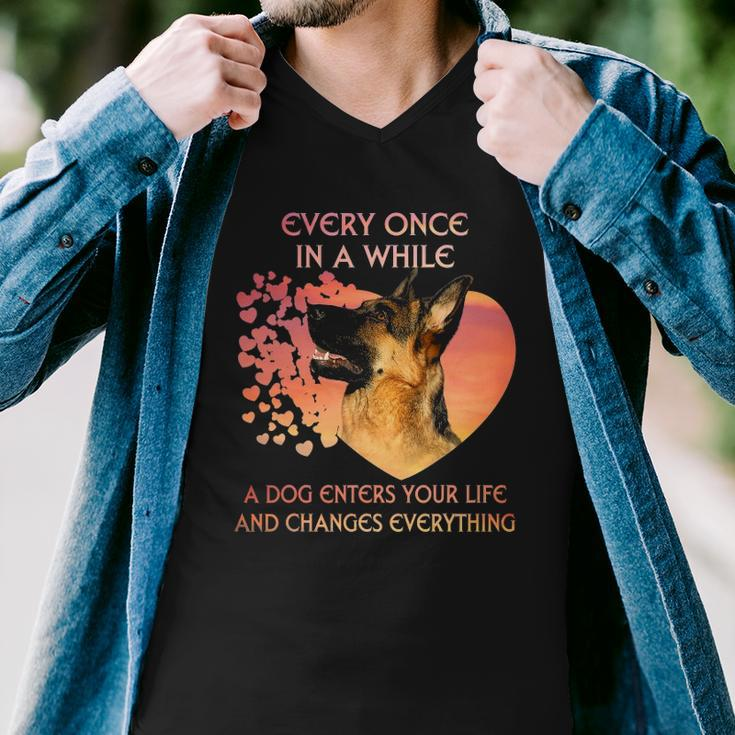 Every Once In A While A Dutch Shepherd Enters You Life Men V-Neck Tshirt