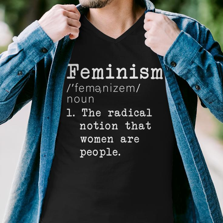 Feminism Definition Men V-Neck Tshirt