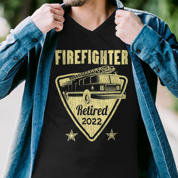 Firefighter Retired Firefighter Retirement Men V-Neck Tshirt