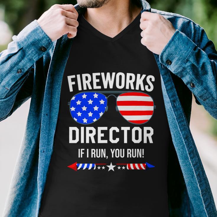 Fireworks Director Shirt Fireworks Director If I Run You Run Men V-Neck Tshirt