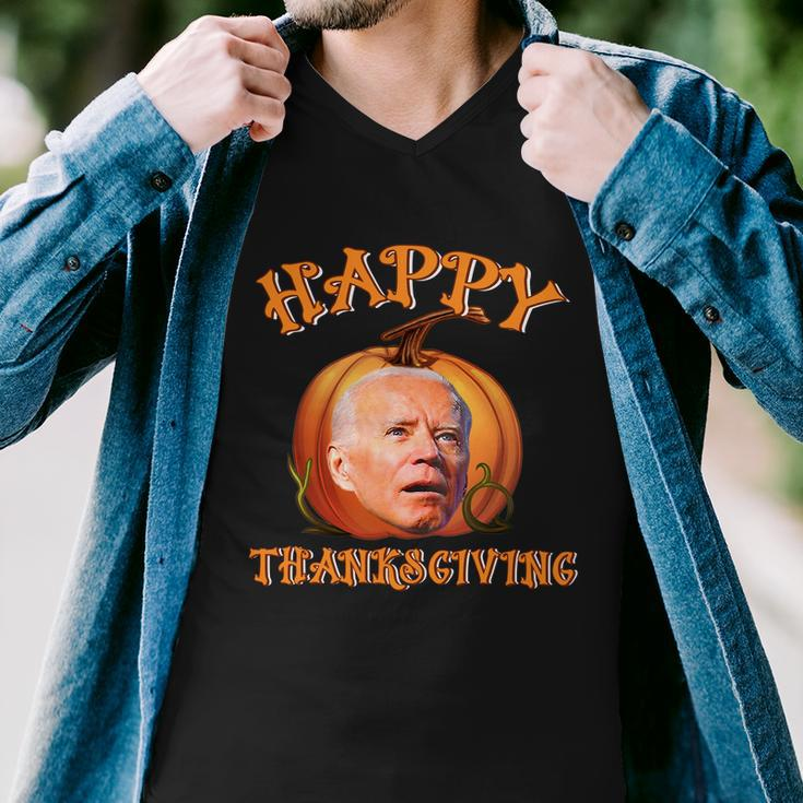 Funny Biden Happy Christmas Halloween Thanksgiving Men V-Neck Tshirt