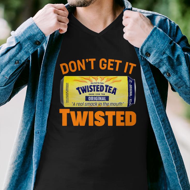 Funny Dont Get It Twisted Tea Meme Men V-Neck Tshirt