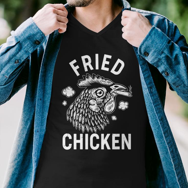 Funny Fried Chicken Smoking Joint Men V-Neck Tshirt