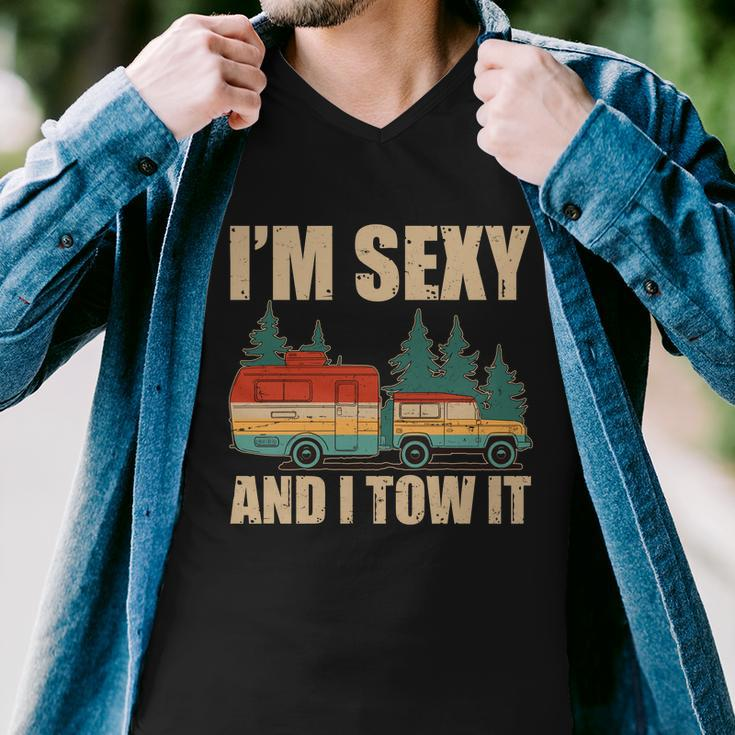 Funny Im Sexy And I Tow It Tshirt Men V-Neck Tshirt