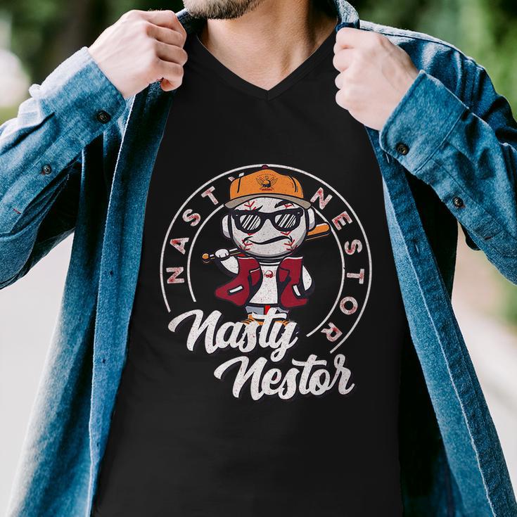 Funny Nasty Nestor Baseball Men V-Neck Tshirt