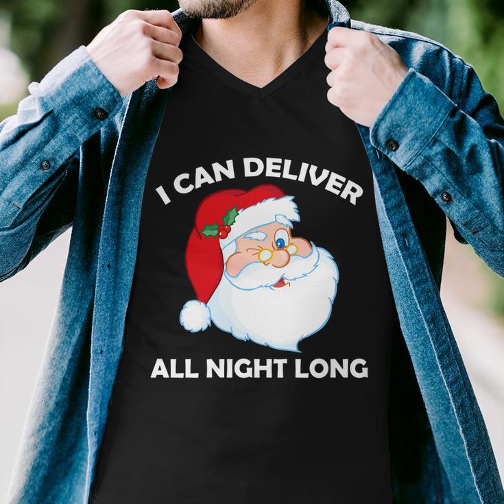 I Can Deliver All Night Long X-Mas Bad Santa Tshirt Men V-Neck Tshirt