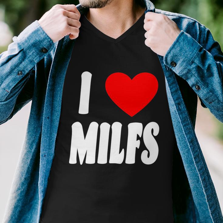 I Heart Milfs Men V-Neck Tshirt