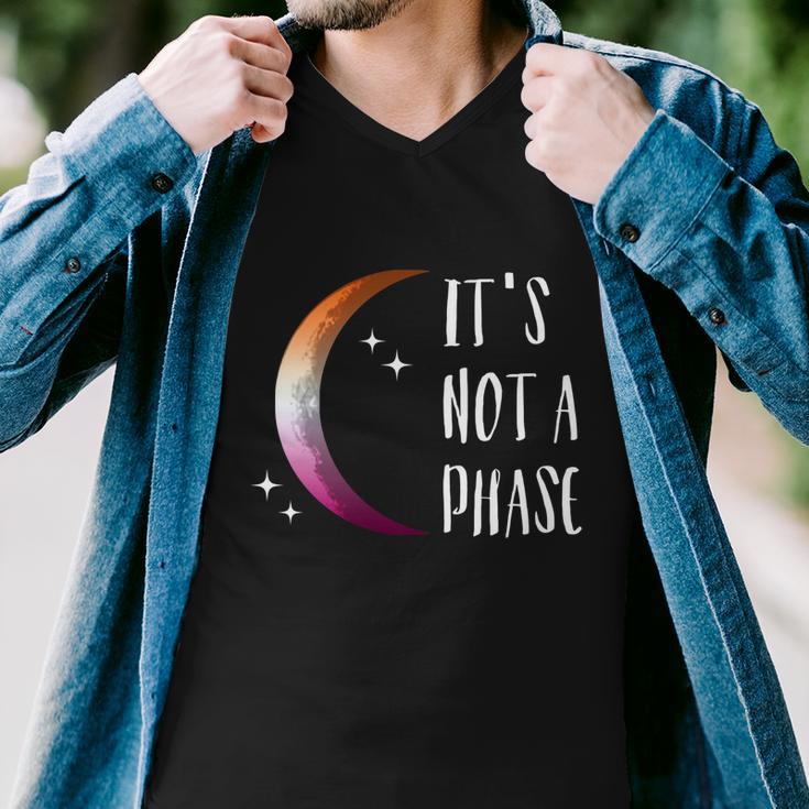 Its Not A Phase Halfmoon Lgbt Gay Pride Lesbian Gift Men V-Neck Tshirt