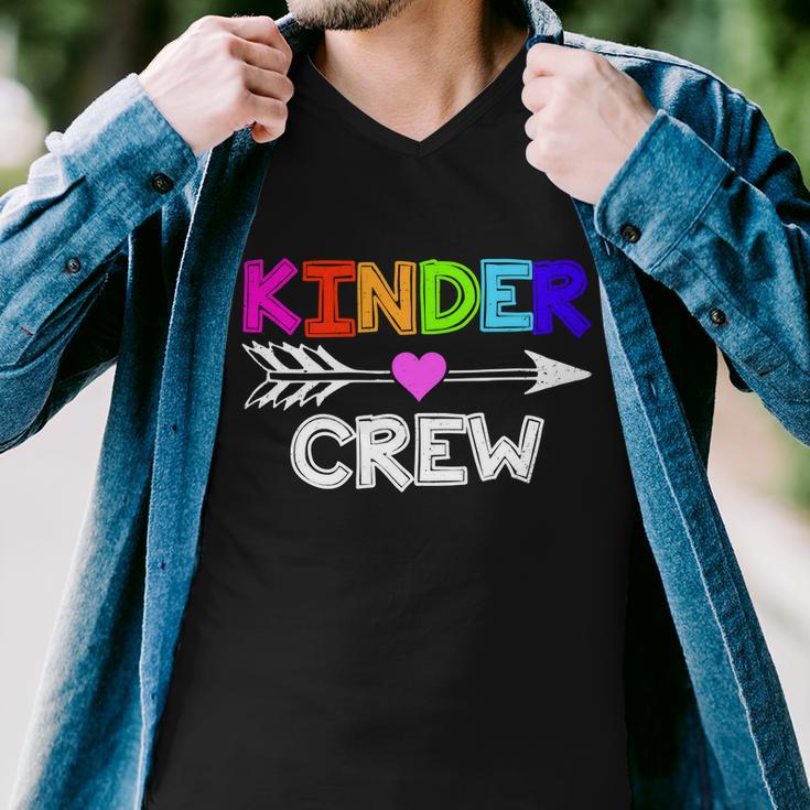 Kinder Crew Kindergarten Teacher Tshirt Men V-Neck Tshirt