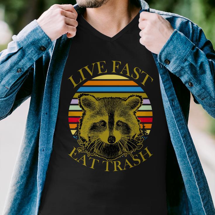 Live Fast Eat Trash V2 Men V-Neck Tshirt