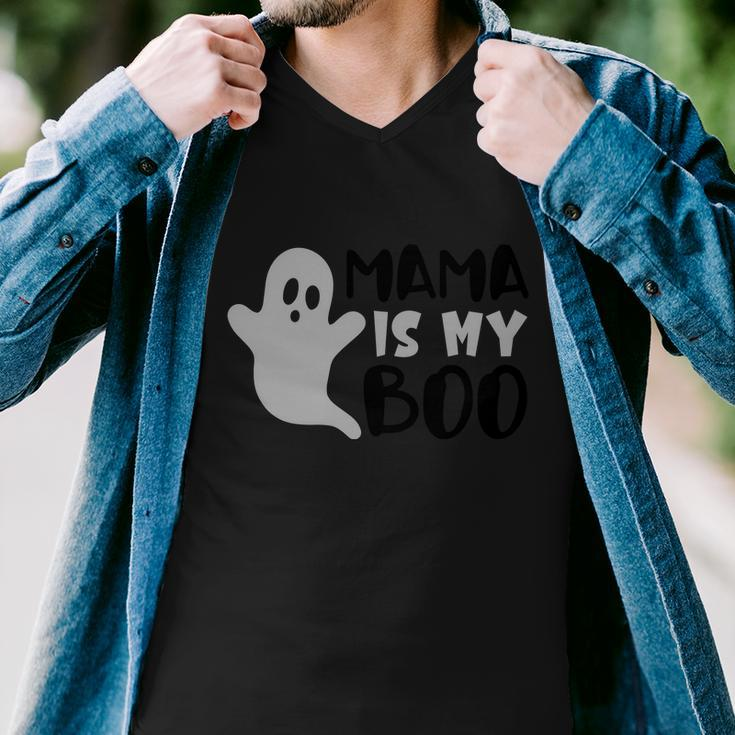 Mama Is My Boo Halloween Quote Men V-Neck Tshirt