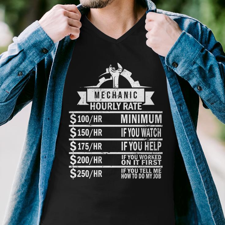 Mechanic Hourly Rate Tshirt Men V-Neck Tshirt