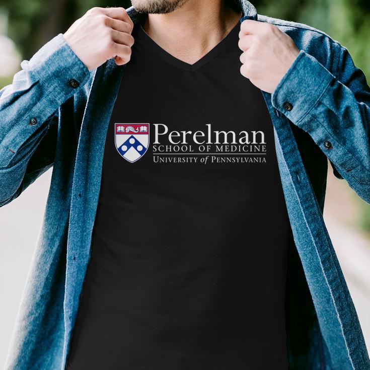 Mens Penn Quakers Apparel Perelman School Of Medicine Tshirt Men V-Neck Tshirt