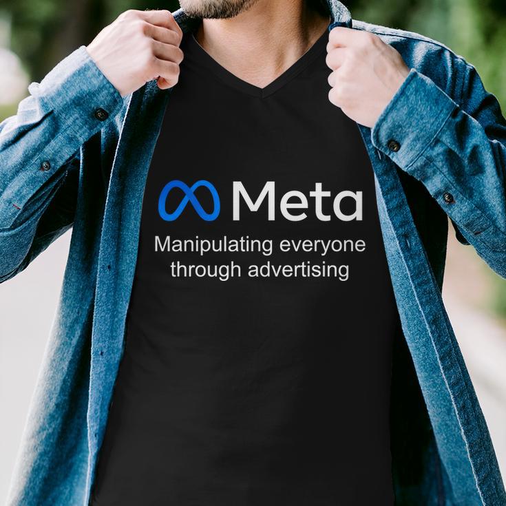 Meta Manipulating Everyone Through Advertising Men V-Neck Tshirt