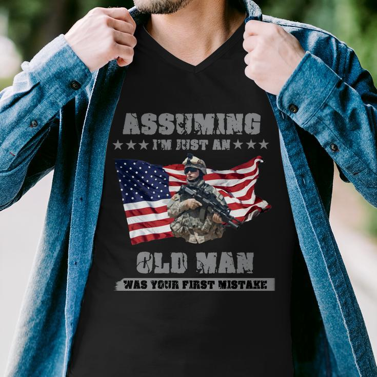 Military Man Shit Men V-Neck Tshirt