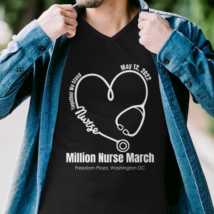 Million Nurse March May 12 2022 Together We Stand Rn Men V-Neck Tshirt