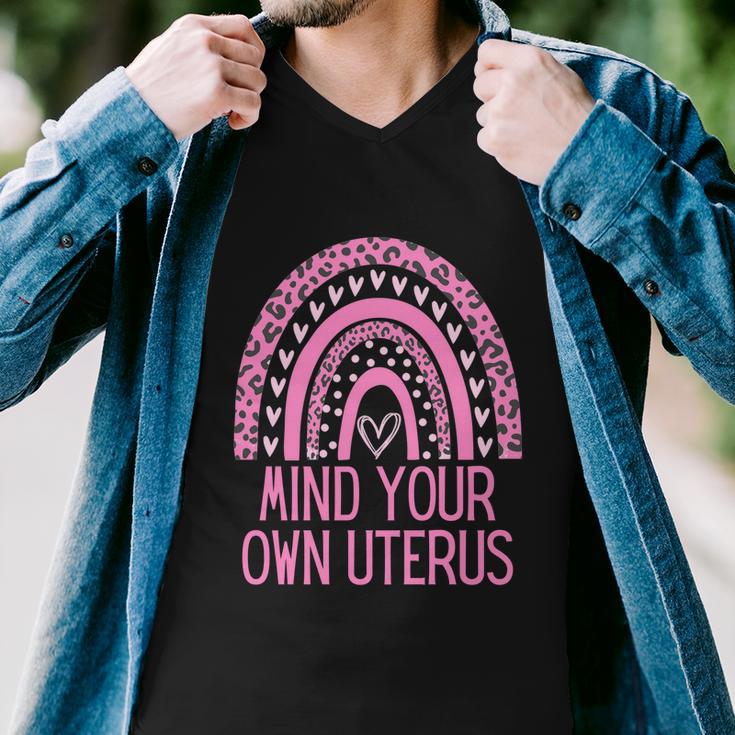 Mind Your Own Uterus Pro Choice Feminist Womens Rights Meaningful Gift Men V-Neck Tshirt