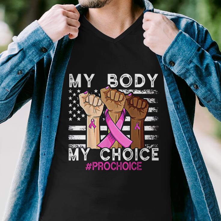 My Body My Choice_Pro_Choice Reproductive Rights Cool Gift Men V-Neck Tshirt