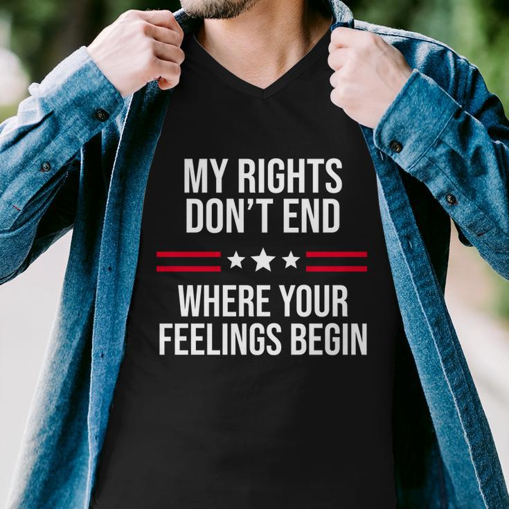 My Rights Dont End Where Your Feelings Begin Tshirt Men V-Neck Tshirt