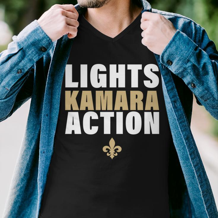 New Orleans Lights Kamara Action Funny Football Tshirt Men V-Neck Tshirt