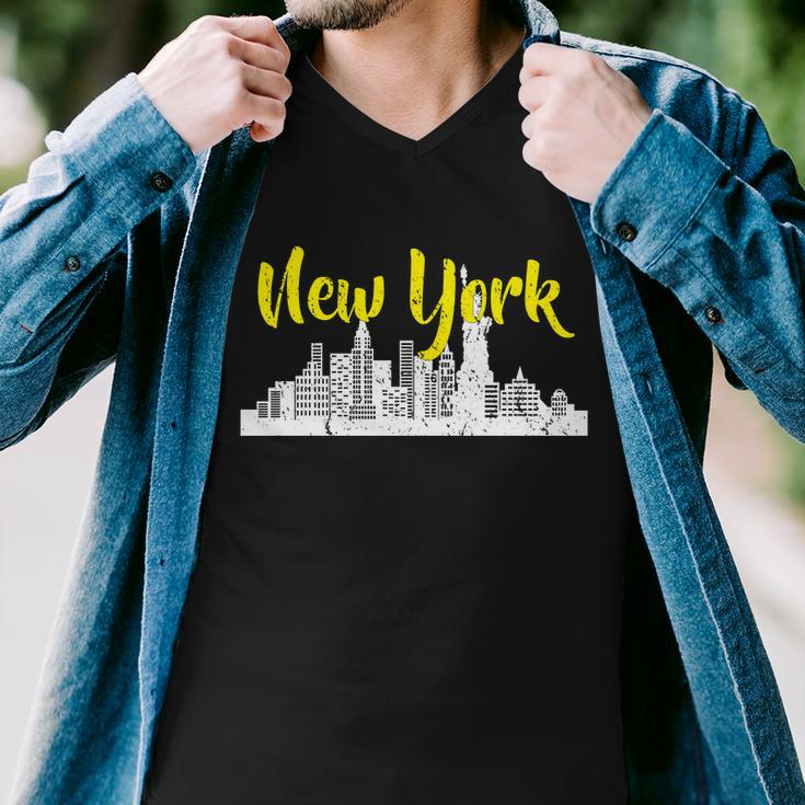 New York City Logo V2 Men V-Neck Tshirt