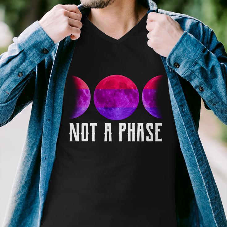 Not A Phase Bi Pride Bisexual Men V-Neck Tshirt