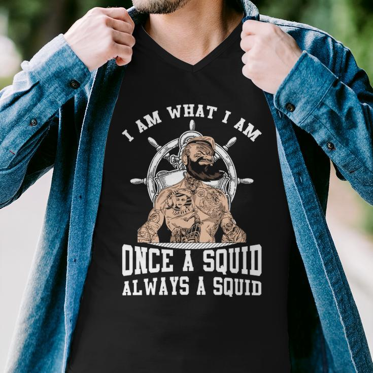 Once A Squid Men V-Neck Tshirt