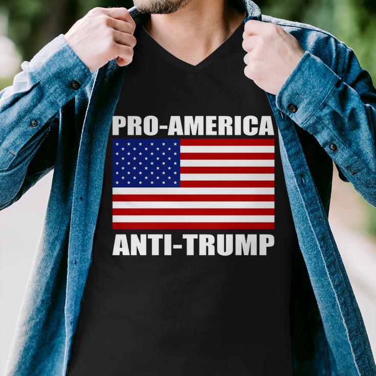 Pro America Anti Trump Tshirt Men V-Neck Tshirt