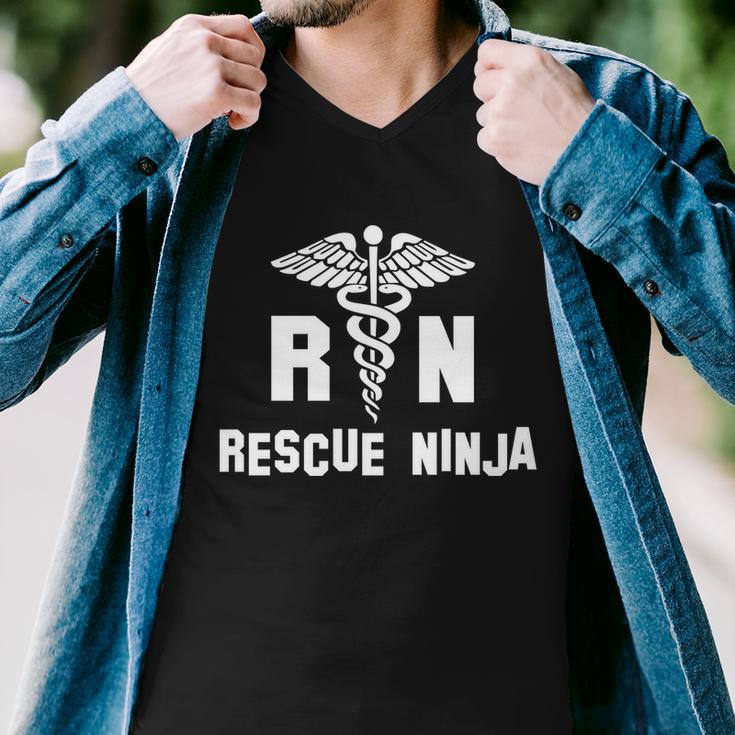 Rescue Ninja Rn Nurse Tshirt Men V-Neck Tshirt