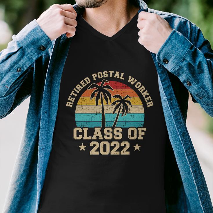 Retired Postal Worker Class Of 2022 Retirement Gift Men V-Neck Tshirt