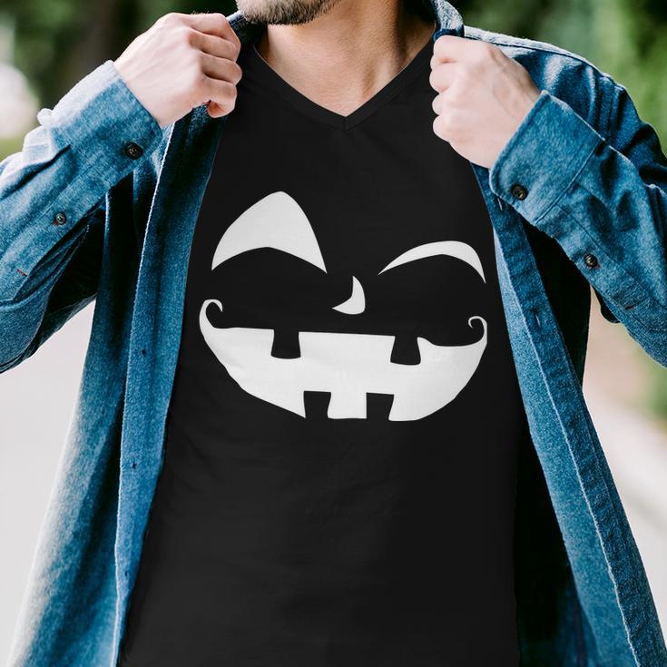 Silly Jack O Lantern Face Tshirt Men V-Neck Tshirt