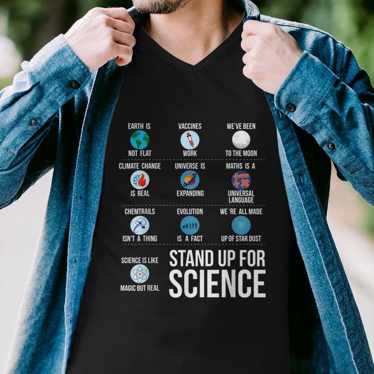 Stand Up For Science Men V-Neck Tshirt