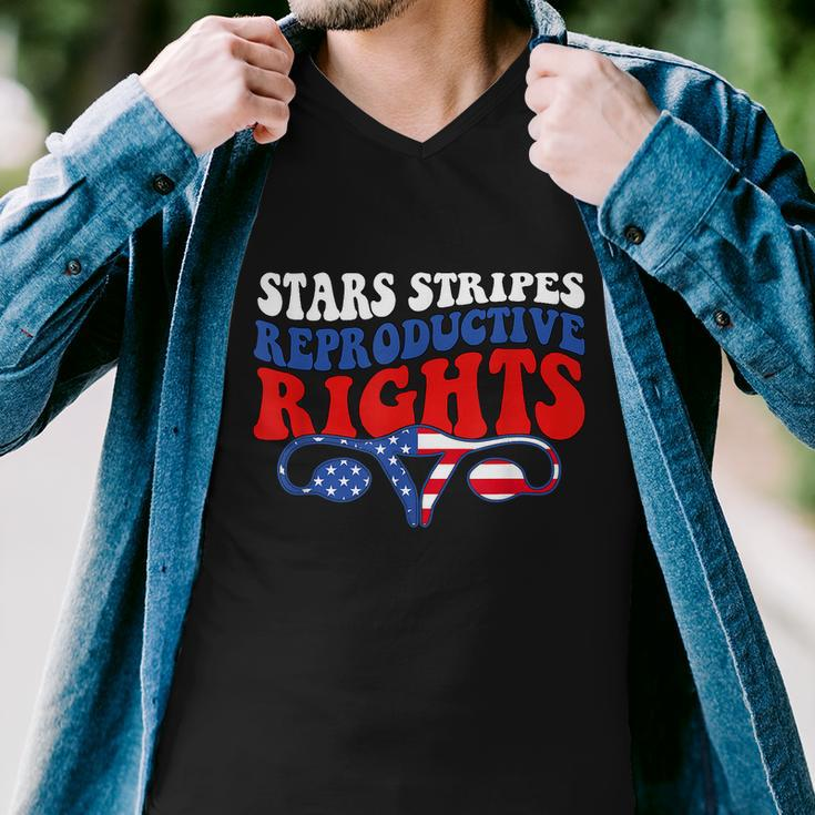Stars Stripes Reproductive Rights American Flag V3 Men V-Neck Tshirt