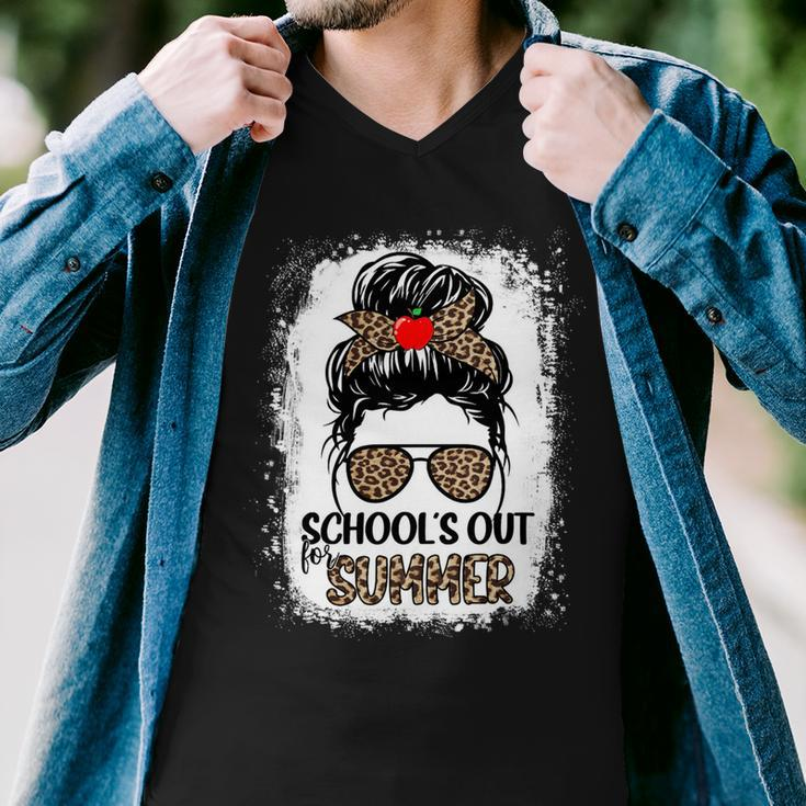 Teacher End Of Year Shirt Schools Out For Summer Last Day Men V-Neck Tshirt