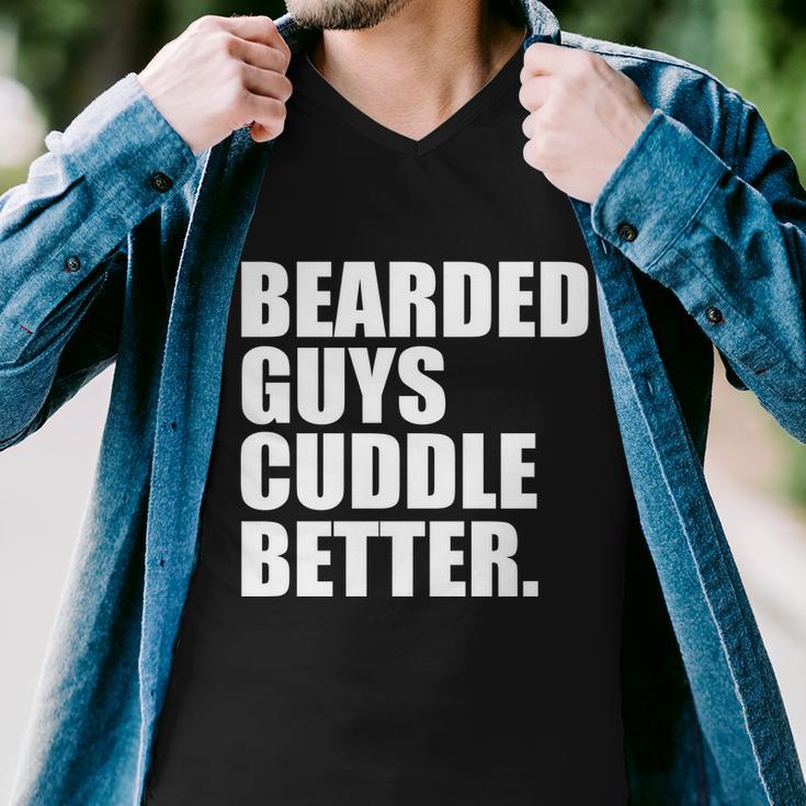 The Bearded Guys Cuddle Better Funny Beard Tshirt Men V-Neck Tshirt