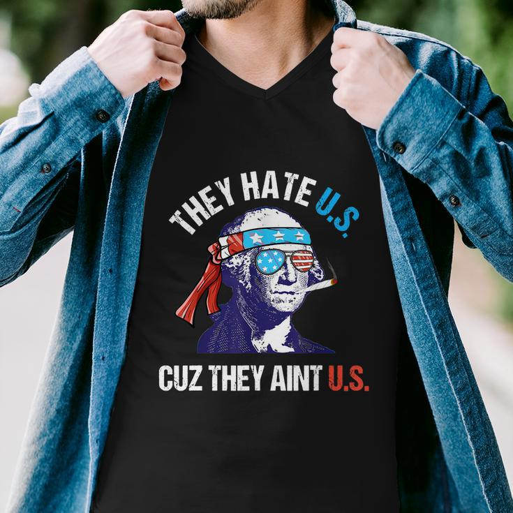 They Hate Us Cuz They Aint Us Funny 4Th Of July Men V-Neck Tshirt