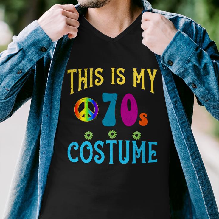 This Is My 70S Costume Tshirt Men V-Neck Tshirt