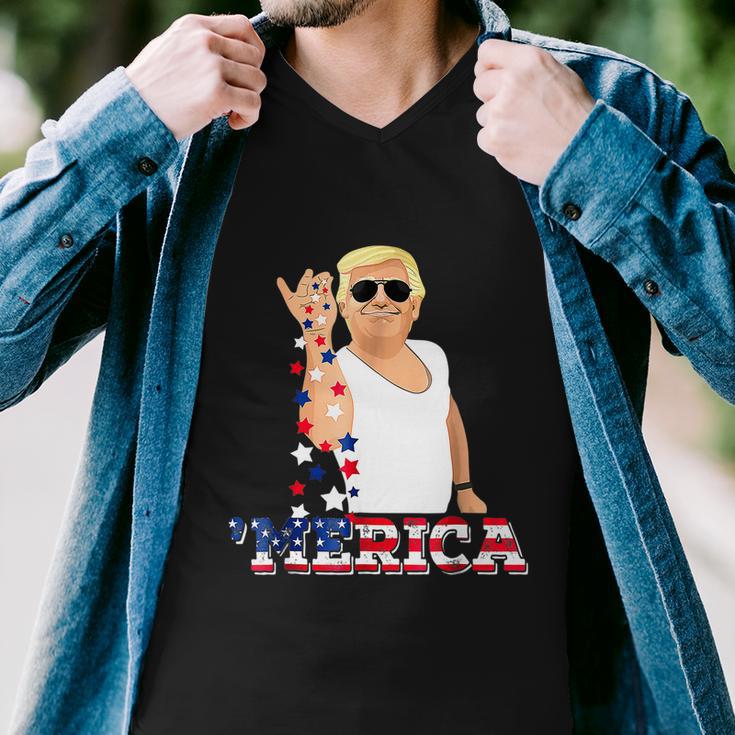 Trump Bae Funny 4Th Of July Trump Salt Freedom Men V-Neck Tshirt