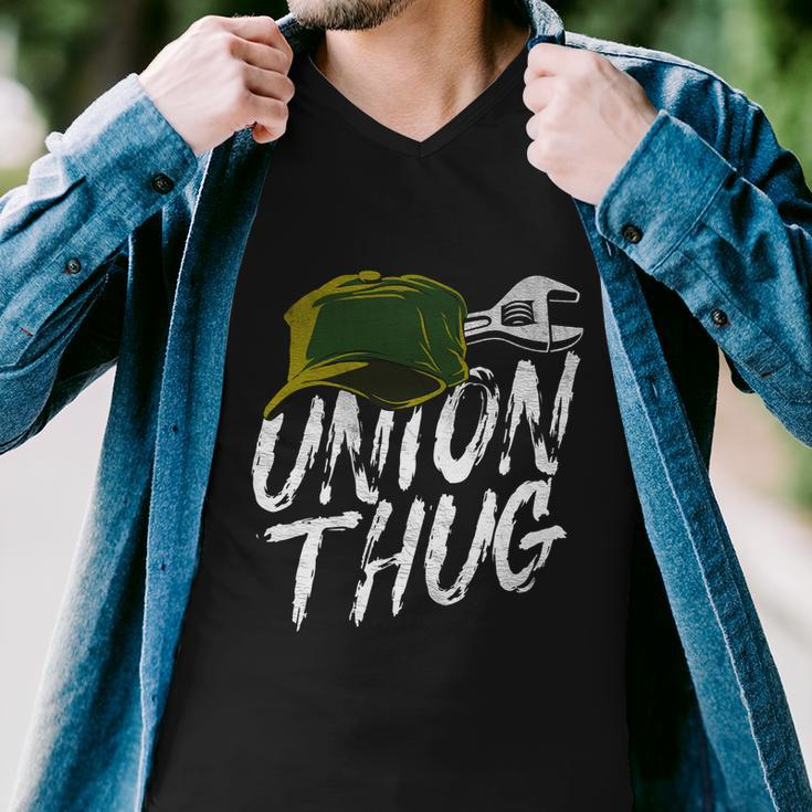Union Thug Labor Day Skilled Union Laborer Worker Gift V2 Men V-Neck Tshirt