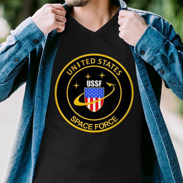 United States Space Force Ussf Tshirt Men V-Neck Tshirt