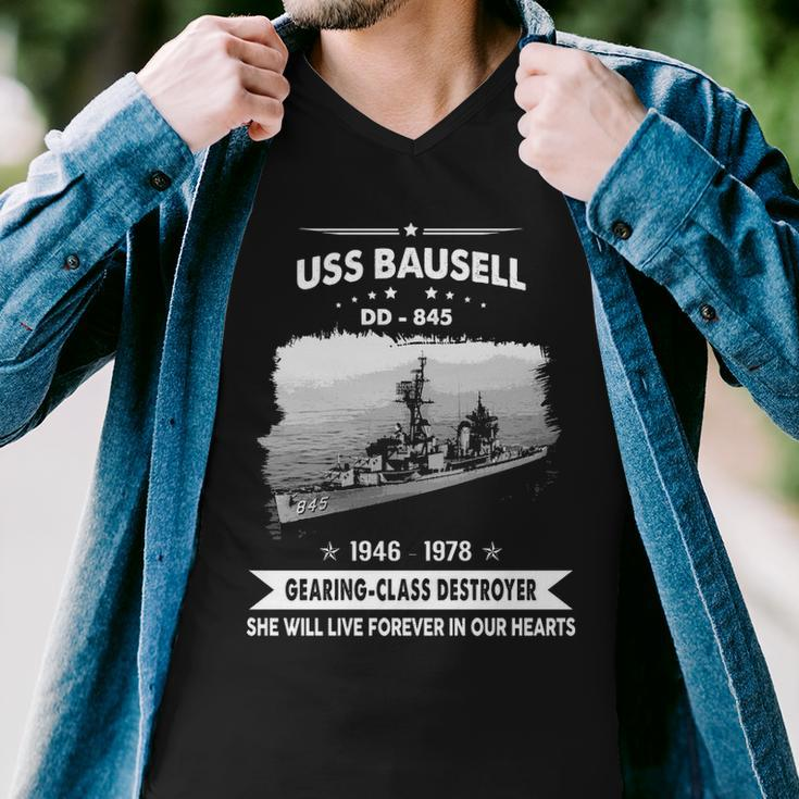 Uss Bausell Dd Men V-Neck Tshirt