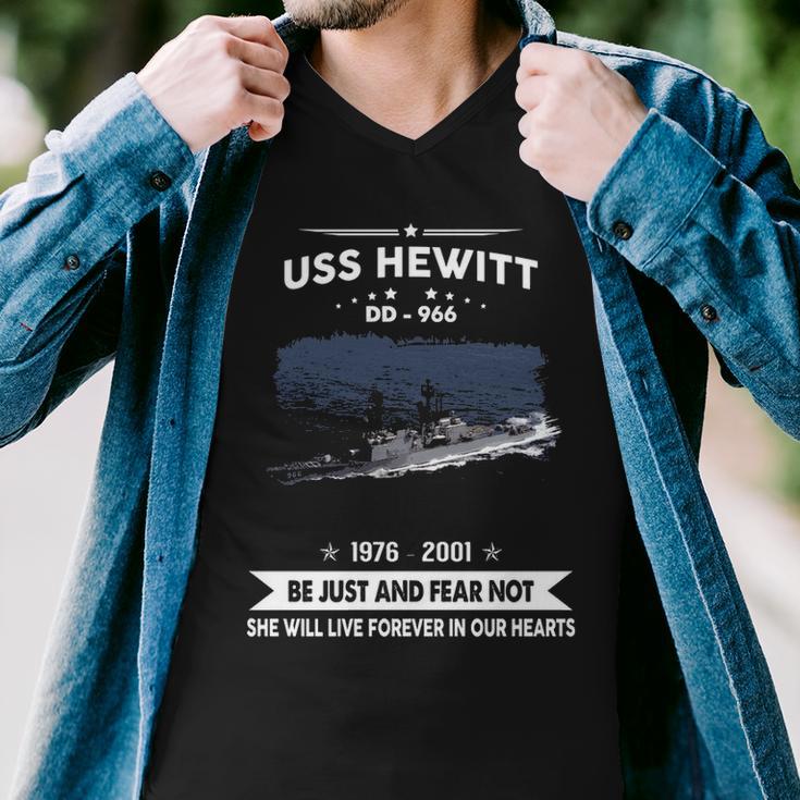 Uss Hewitt Dd Men V-Neck Tshirt