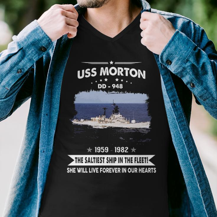 Uss Morton Dd Men V-Neck Tshirt