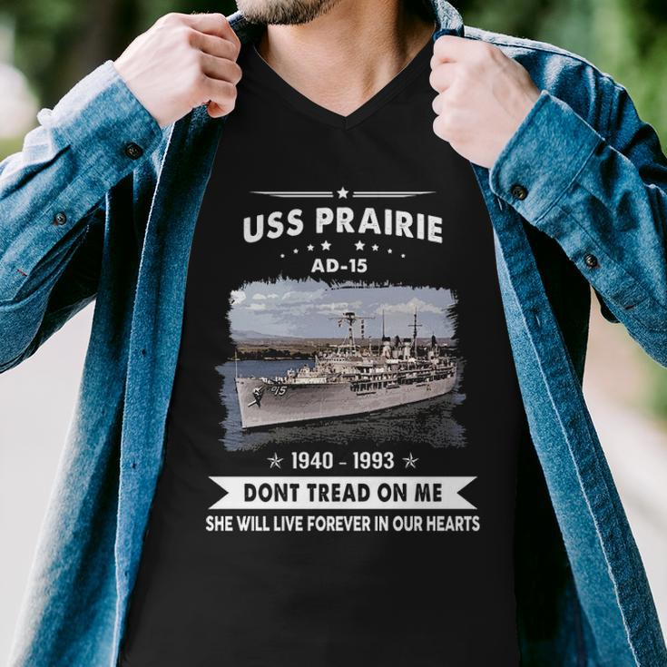 Uss Prairie Uss Ad Men V-Neck Tshirt