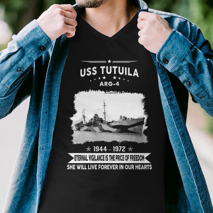 Uss Tutuila Arg V2 Men V-Neck Tshirt